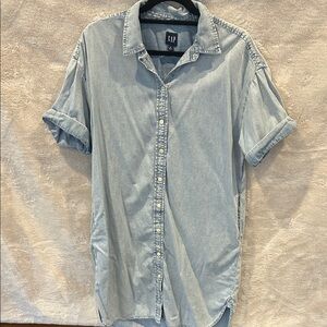 GAP Light Blue Shirt Dress